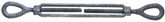 BARON 15-5/8X12 Turnbuckle, 3500 lb Working Load, 5/8 in Thread, Eye, Eye, 12 in L Take-Up, Galvanized Steel